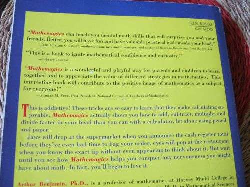 MATHEMAGICS - HOW TO LOOK LIKE A GENIUS WITHOUT REALLY TRYING - ARTHUR BENJAMIN ....