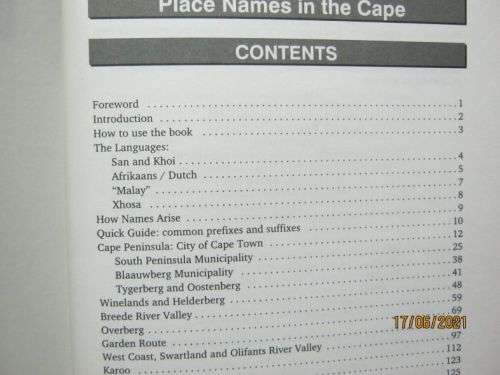 PLACE NAMES IN THE CAPE - BEARD SHAVER'S BUSH - ED COOMBE & PETER SLINGSBY