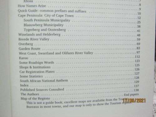 PLACE NAMES IN THE CAPE - BEARD SHAVER'S BUSH - ED COOMBE & PETER SLINGSBY