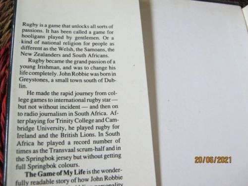 JOHN ROBBIE - THE GAME OF MY LIFE