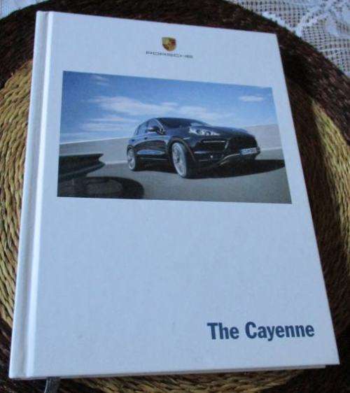 PORSCHE CAYENNE PROMOTIONAL BOOK ( ` SALES BROCHURE )