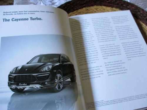 PORSCHE CAYENNE PROMOTIONAL BOOK ( ` SALES BROCHURE )