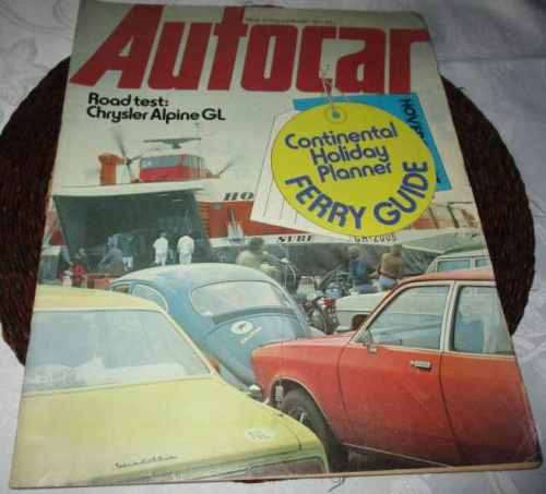 AUTOCAR MAGAZINE 1 JANUARY 1977 ( CHRYSLER ALPINE, CITROEN CX SAFARI )