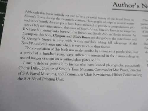 THE ROYAL NAVY IN SOUTH AFRICA 1900 - 2000 by BILL RICE