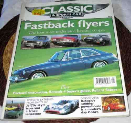 CLASSIC & SPORTS CAR MAY 2002 ( DODGE VIPER, PORSCHE, RENAULT 4, RELIANT SABRE, MINI COOPER )