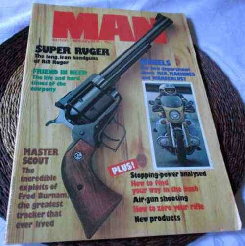 SA MAN MAGAZINE FEB 1978 ( BLACKHAWK REVOLVER, FRED BURNHAM - SCOUT, JOHN CARTER KNIFEMAKER )