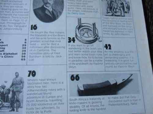 SA MAN MAGAZINE FEB 1978 ( BLACKHAWK REVOLVER, FRED BURNHAM - SCOUT, JOHN CARTER KNIFEMAKER )