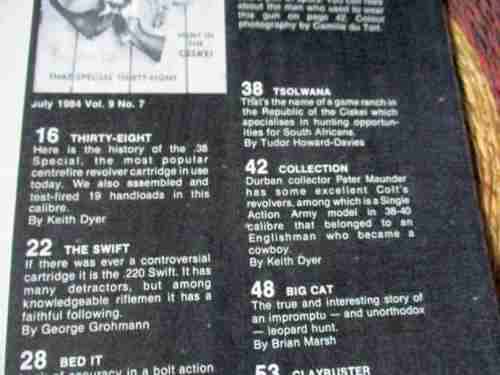 SA MAN / MAGNUM MAGAZINE JULY 1984 (