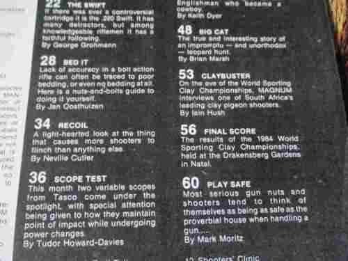 SA MAN / MAGNUM MAGAZINE JULY 1984 (