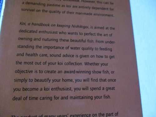 KOI - A HANDBOOK ON KEEPING NISHIKIGOI - SERVAAS DE KOCK & RONNIE SWART