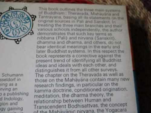 BUDDHISM - AN OUTLINE OF IT`S TEACHING AND SCHOOLS - HANS WOLFGANG SCHUMANN