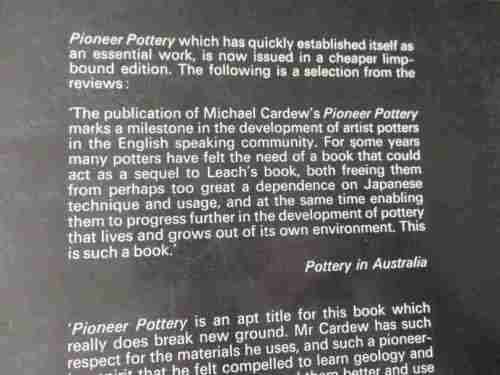 PIONEER POTTERY - MICHAEL CARDEW