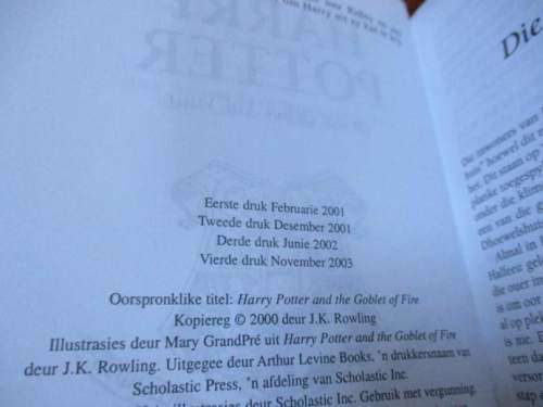 HARRY POTTER EN DIE BEKER VOL VUUR - J K ROWLING