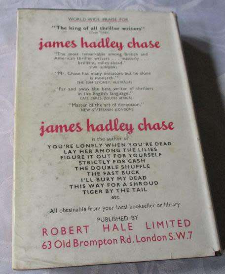 SAFER DEAD - JAMES HADLEY CHASE ( FIRST EDITION )