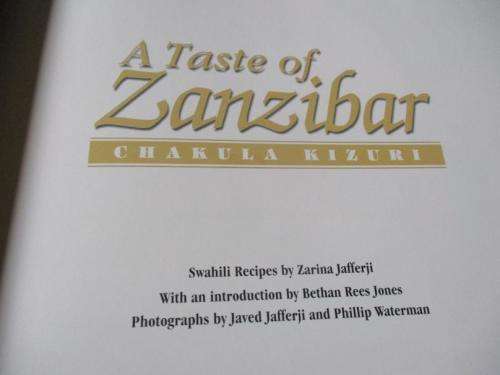 A TASTE OF ZANZIBAR - ZARINA JAFFERJI