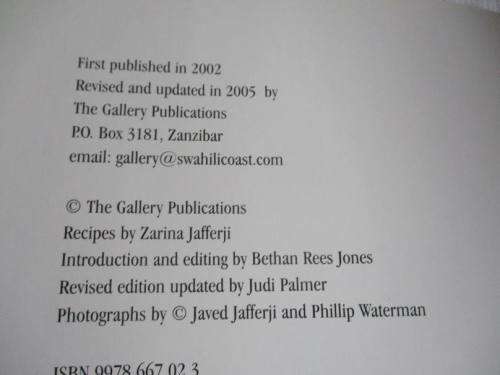 A TASTE OF ZANZIBAR - ZARINA JAFFERJI