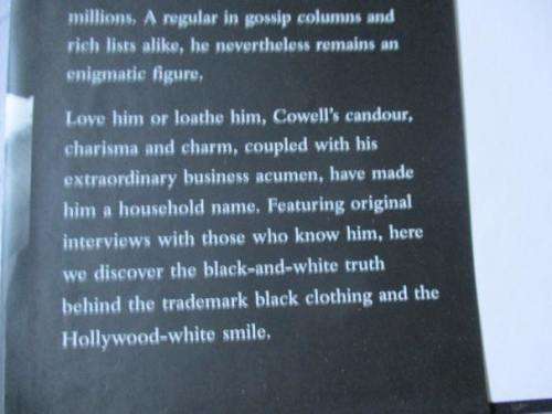 SIMON COWELL - THE UNAUTHORIZED BIOGRAPHY - CHAS NEWKEY-BURDEN