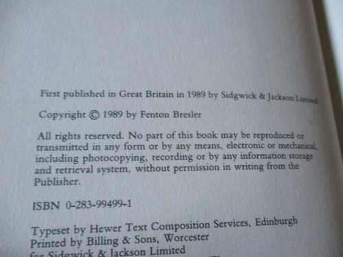 THE MURDER OF JOHN LENNON - FENTON BRESLER