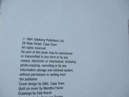 PROTEA DESIGNS - FOR PIECING & QUILTING - MARETHA FOURIE