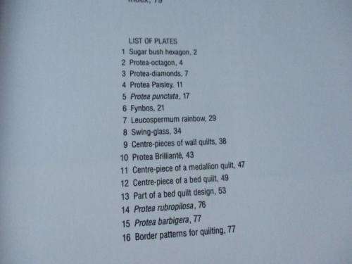 PROTEA DESIGNS - FOR PIECING & QUILTING - MARETHA FOURIE