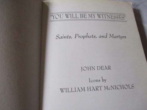 `YOU WILL BE MY WITNESSES` - JOHN DEAR