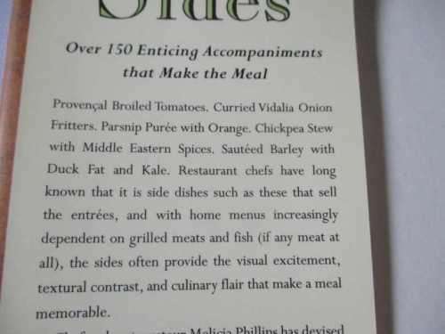 SIDES -  OVER 150 ENTICING ACCOMPANIMENTS THAT MAKES THE MEAL - MELICIA PHILLIPS