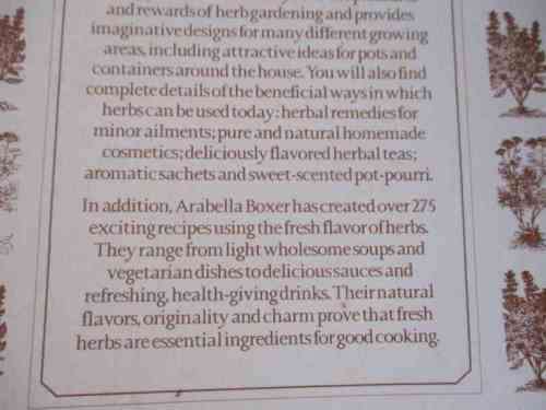 THE HERB BOOK - ARABELLA BOXER & PHILIPPA BACK