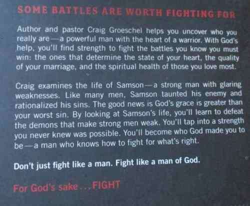 FIGHT - WINNING THE BATTLES THAT MATTER MOST - CRAIG GROESCHEL