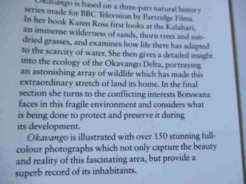 JEWEL OF THE KALAHARI  - OKAVANGO - KAREN ROSS