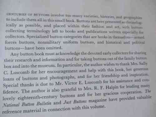BUTTONS - DIANA EPSTEIN - COLLECTOR`S BLUE BOOKS