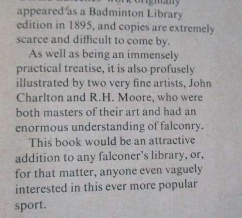 THE ART OF FALCONRY - THE HON GERALD LASCELLES