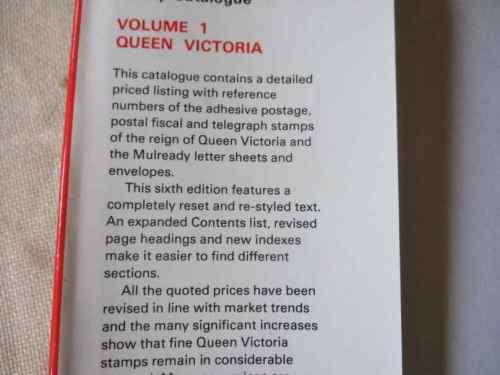 GREAT BRITAIN SPECIALISED STAMP CATALOGUE VOLUME 1: QUEEN VICTORIA - STANLEY GIBBONS ( SIXTH EDITION