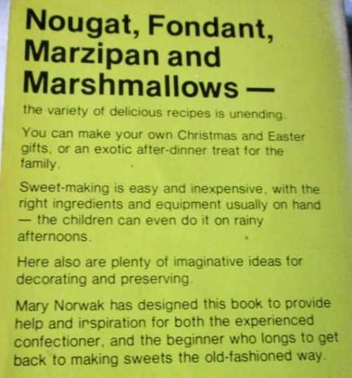 TOFFEES, FUDGES, CHOCOLATES AND SWEETS - MARY NORWAK