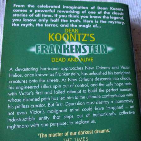 FRANKENSTEIN -  DEAN KOONTZ - BOOK THREE - DEAD OR ALIVE