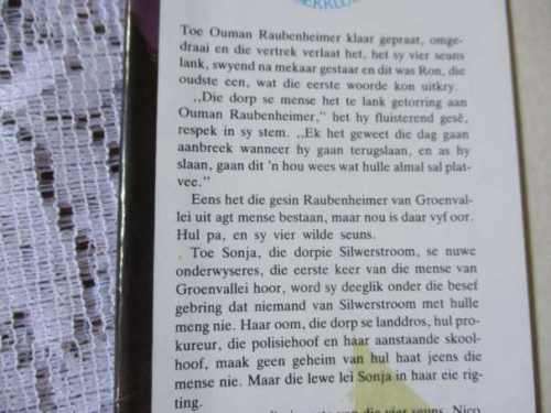 DIE SEUNS VAN OUMAN RAUBENHEIMER - RENA DE KOCK   ( hardeband / roman / avontuur )