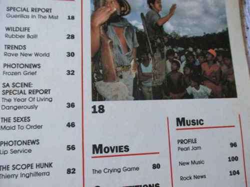 SCOPE MAGAZINE 21 JANUARY 1994 ( SCOPE GOLDEN GIRL SA KARIN-LEE VAN DER WATT )