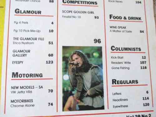 SCOPE MAGAZINE 21 JANUARY 1994 ( SCOPE GOLDEN GIRL SA KARIN-LEE VAN DER WATT )