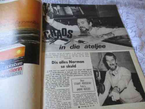 FOTO RAPPORT 29 JULIE 1973 ( HIGH NOON, MERLE WORSELEY, DOUGIE OVENSTONE, JURIE FERREIRA MUSIEK )