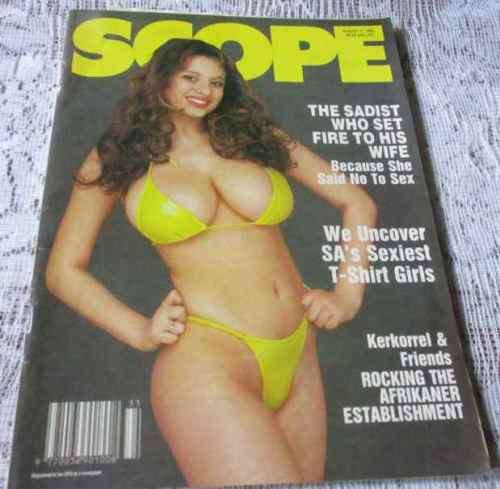 SCOPE MAGAZINE 11 AUG 1989 ( JOSE CUERVO WET T-SHIRT COMPETITION S.A., JOHANNES KERKORREL