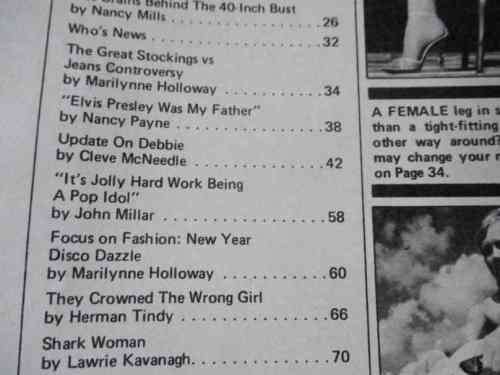 SCOPE MAGAZINE 29 DEC 1978 ( RAQUEL WELCH, SCOPE GIRL OF THE YEAR CALENDER, DEBBIE COETZEE, SHARKS )