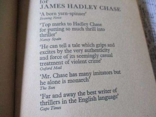 THE GUILTY ARE AFRAID  - JAMES HADLEY CHASE