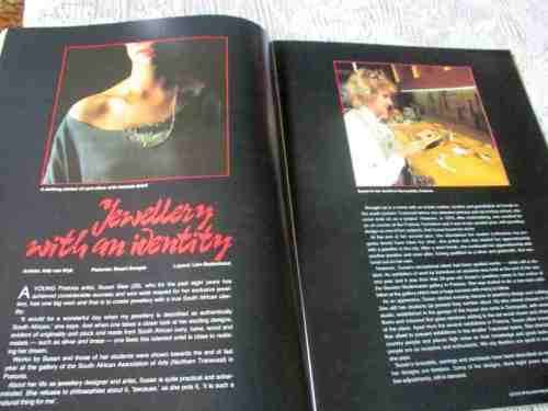 SA PANORAMA MAGAZINE MARCH 1989 ( JUNE te WATER SCULPTOR, GENADENDAL, BELHAR, GORDON`S BAY )