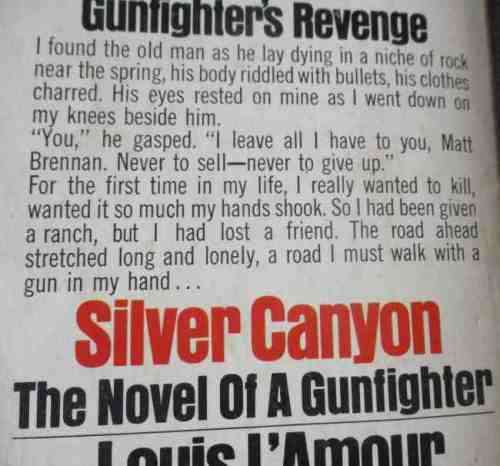 SILVER CANYON  - LOUIS L`AMOUR