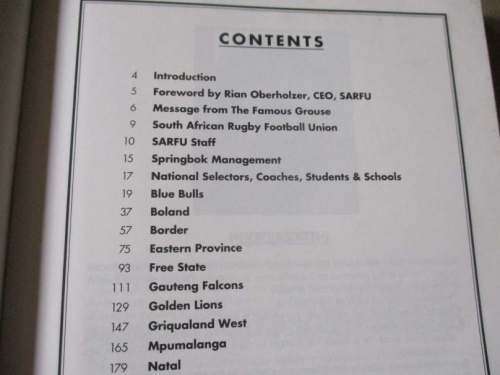 WHO`S WHO OF SOUTH AFRICAN RUGBY 1998 / 1999 - EDITOR CHRIS SCHOEMAN
