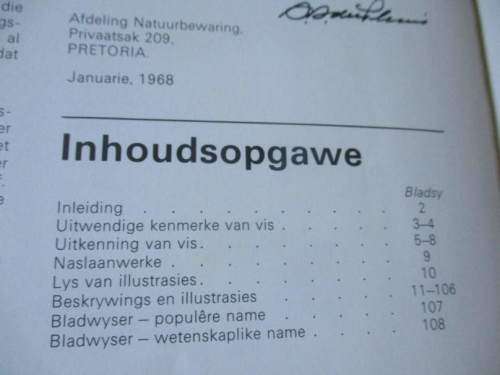 VISSE VAN TRANSVAAL DEUR PIETER  LE ROUX EN LOUIS STEYN