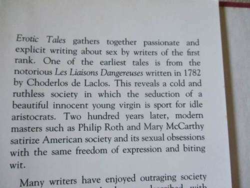 EROTIC  TALES - VARIOUS AUTHORS - INTRODUCED BY LA CICCIOLINA