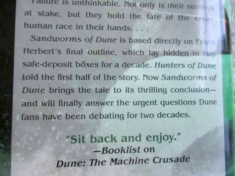 SANDWORMS OF DUNE - BRIAN HERBERT AND KEVIN J ANDERSON