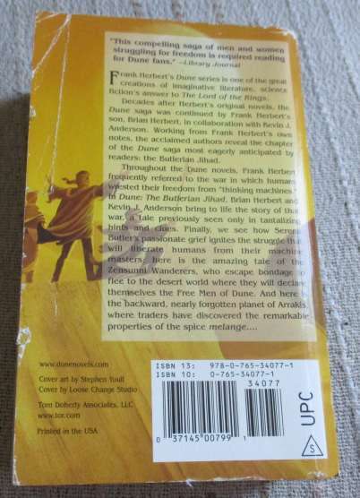 DUNE - THE BUTLERIAN JIHAD  - BRIAN HERBERT AND KEVIN J ANDERSON