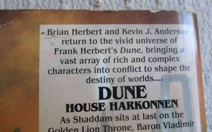 DUNE - HOUSE HARKONNEN  - BRIAN HERBERT AND KEVIN J ANDERSON