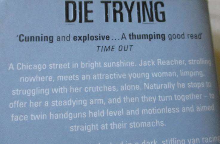 DIE TRYING - LEE CHILD